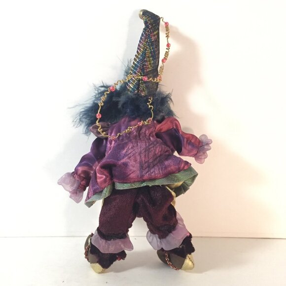 House of Lloyd Tree Fairy Elf Vintage Christmas Decor 1980's w Bells Blue HTF - Picture 5 of 8